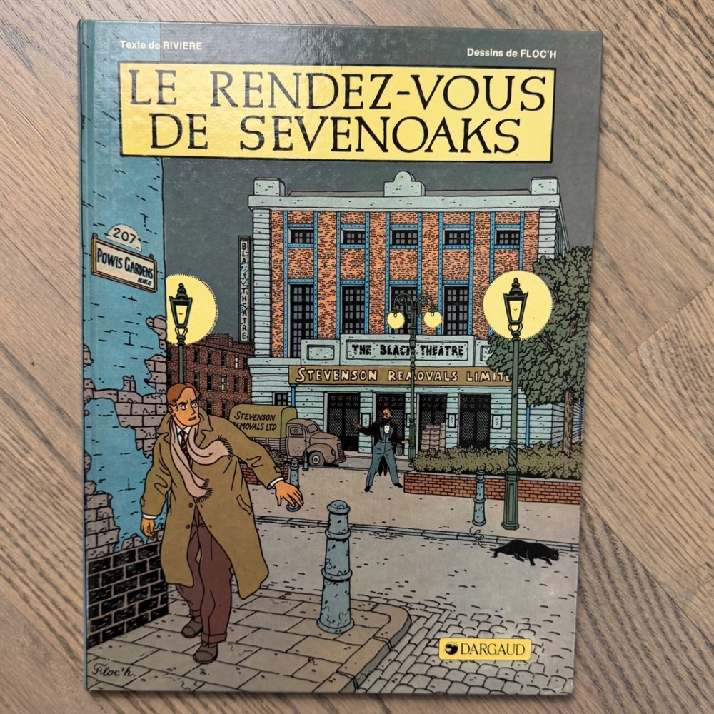 Le Rendez-vous de Sevenoaks French Graphic Novel Riviere Floc'h Dargaud HC